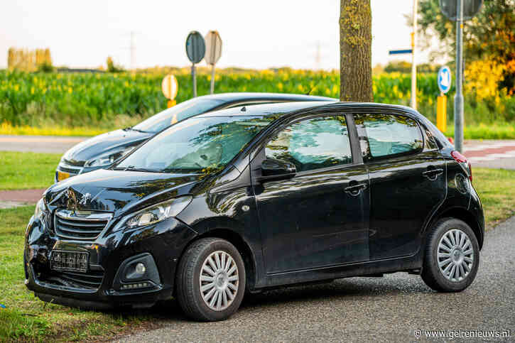 Auto botst tegen boom na eenzijdig ongeval