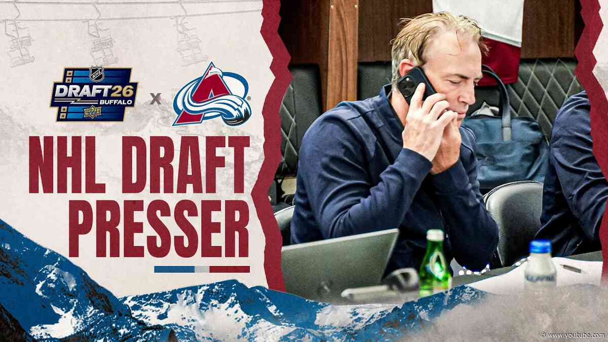 Colorado Avalanche Post NHL Draft Press Conference | Joe Sakic 2026 NHL Draft