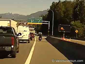 B.C. highway patrol to motorcyclists: Stop passing on the right
