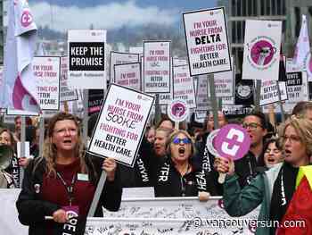 B.C. nurses strike: Action begins with overtime ban, refusal of non-nursing duties