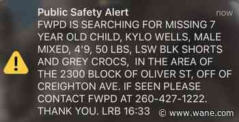 Missing 7-year-old boy found safe by FWPD