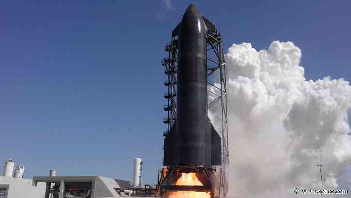 SpaceX fires up all 6 of Starship's engines ahead of 13th test flight (video)