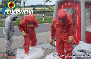 FW-MG: Chemikalienaustritt, eine Person verletzt