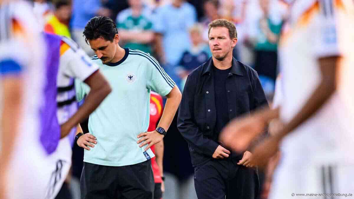 Eine DFB-Person senkte wohl den Daumen bei Nagelsmann