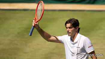 Dressed for success, Fritz advances at Wimbledon