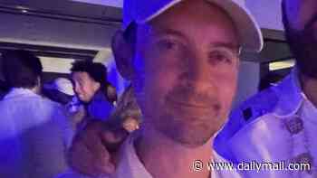 Tobey Maguire, 51, appears to KISS rapper Ice Spice, 26, in shock White Party moment... after he was linked to influencer, 20