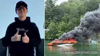 Teenager said he had PREMONITION on morning of boat explosion that burned 80% of his body