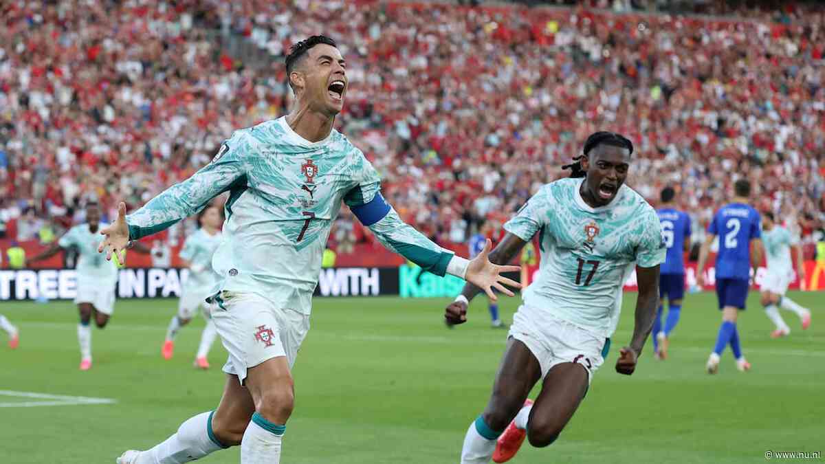 Scorende Ronaldo en Portugal na bizarre slotfase tegen Kroatië verder op WK