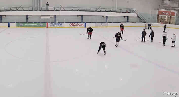VIDEO: Connor Bedard Leaves Practice in Pain