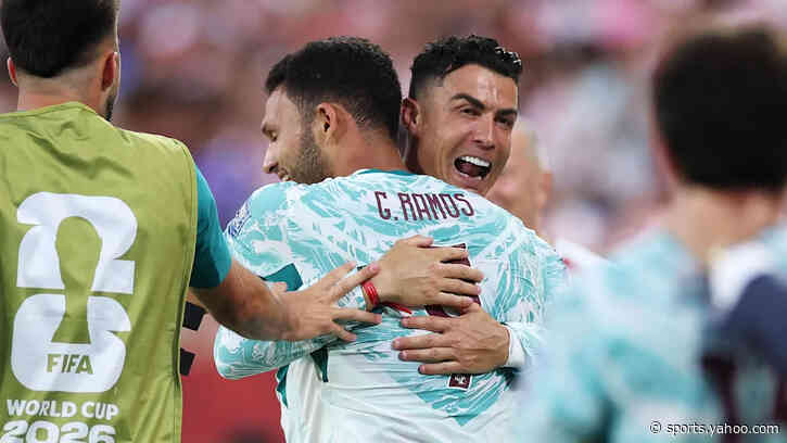 Portugal beat Croatia in chaotic finish to reach last 16