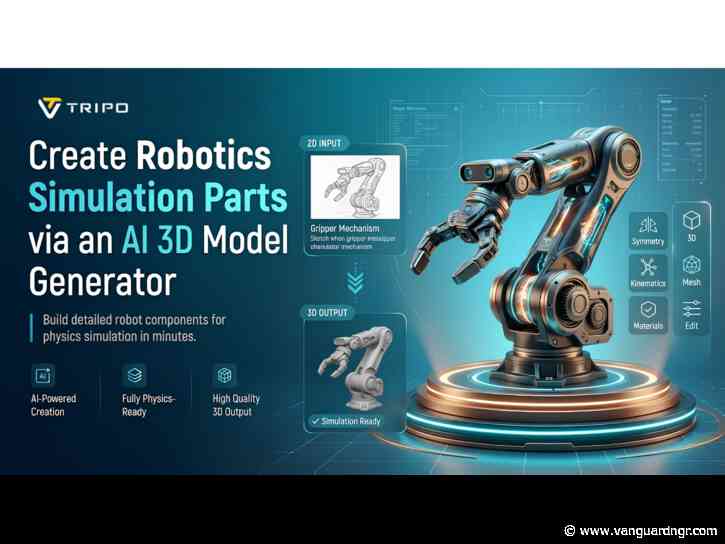 Create Robotics Simulation Parts via an AI 3D Model Generator