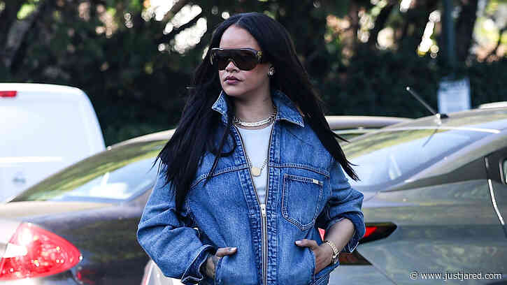 Rihanna Wears Slip Dress & Denim Jacket for Grocery Shopping Ahead of July 4th Holiday