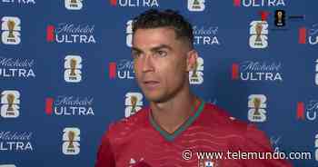 Cristiano Ronaldo: "Fue una actuación sufrida, en la primera parte tuvimos el control"