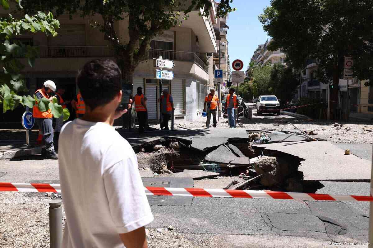 Chaussée broyée, geyser et inondation : comment un trou béant s’est formé au beau milieu d’un grand boulevard à Nice ?