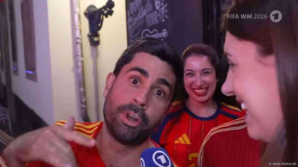 Deutschland-Provokation nach WM-Sieg: Spanischer Fan schreitet bei ARD-Schalte in Köln ein
