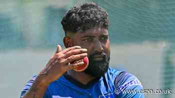 Wijesundara set for debut as injury-hit Sri Lanka struggle to make up XI