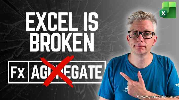 Excel’s AGGREGATE Fails on Arrays but Works with Grid Ranges