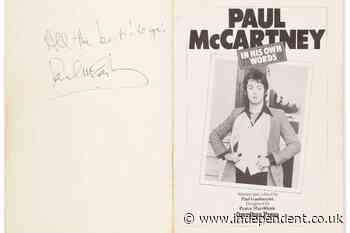 Paul McCartney book found at Oxfam charity shop sells for £1,000 at auction