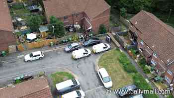 Man is charged with double murder as woman, 46, and man, 66, are found dead at home 'after neighbours heard fighting'