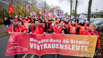 Werknemers Mercedes in protest, nog altijd crisis in Duitse auto-industrie