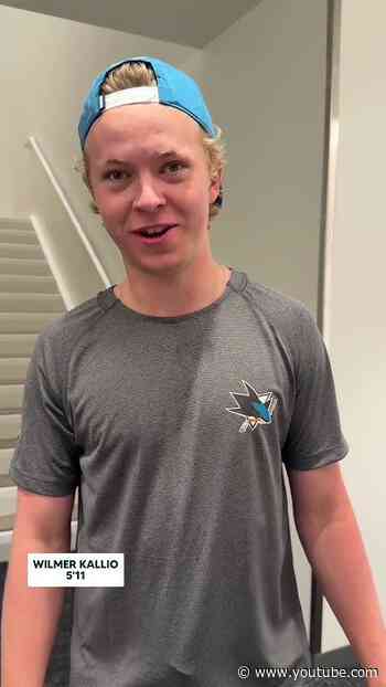 How many apples tall are you? 🍎 #hockey #nhl #sharks