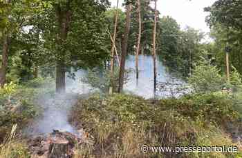 POL-NE: Waldbrand im Knechtstedener Busch