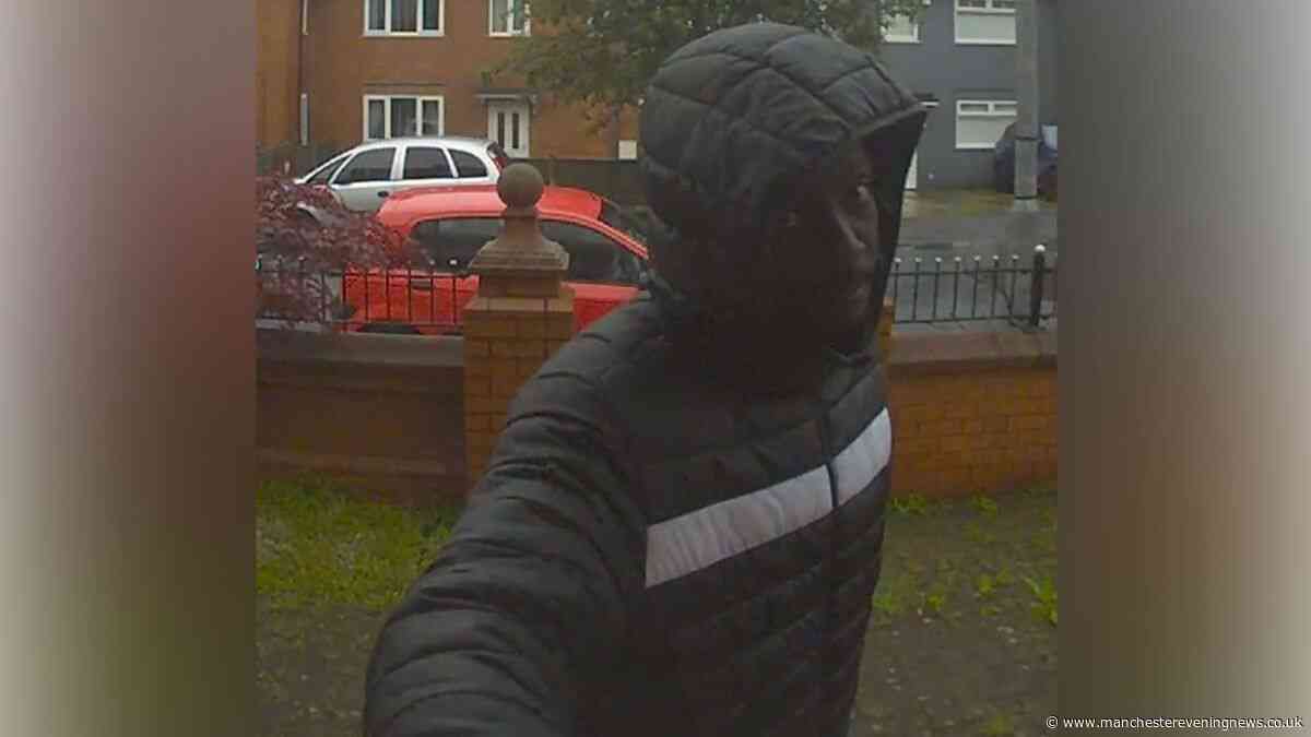 CCTV image released after man covered Ring doorbell camera and tried to get into house