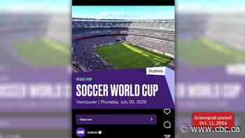 StubHub sold ‘ghost tickets’ for World Cup months before real ones were issued, CBC finds