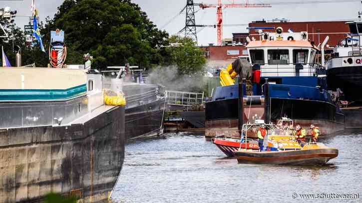 Brand in machinekamer binnenvaartschip door laswerkzaamheden