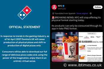 KFC and Domino's Roast Sony's Plan To Ditch Physical Games: Offers 'PNG Chicken' and 'Digital Pizza'