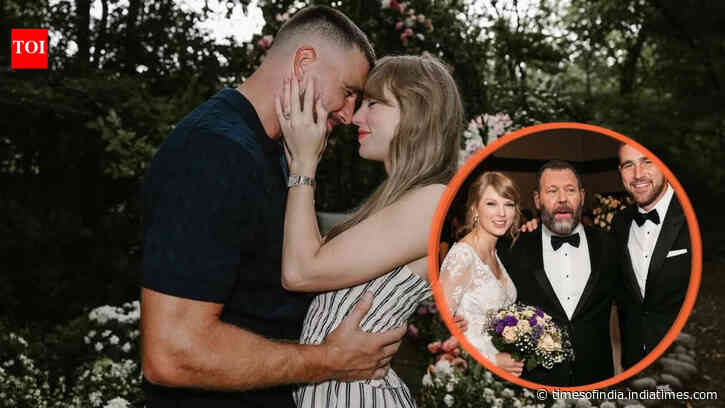 Fans react while Travis Kelce laughs off Bert Kreischer's AI wedding photo