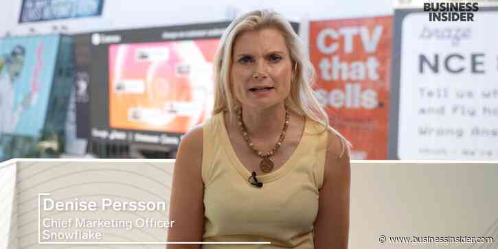 The greatest asset that a CMO has is trust, says Snowflake's Denise Persson