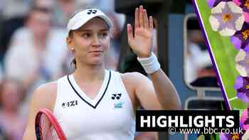 Rybakina produces dominant display to progress to third round
