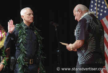 Lazar sworn in as Honolulu’s 13th police chief