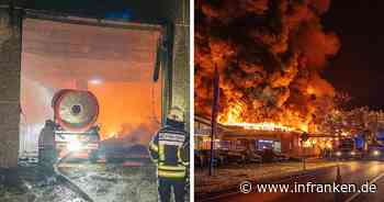 Großbrand in Lichtenfels: Feuerwehr setzt ungewöhnliches Gerät ein