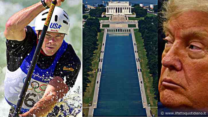 L’incubo dell’ex canoista David Hearn: incriminato per danni alla Reflecting Pool del Lincoln Memorial. Trump vuole coprire il flop della ristrutturazione