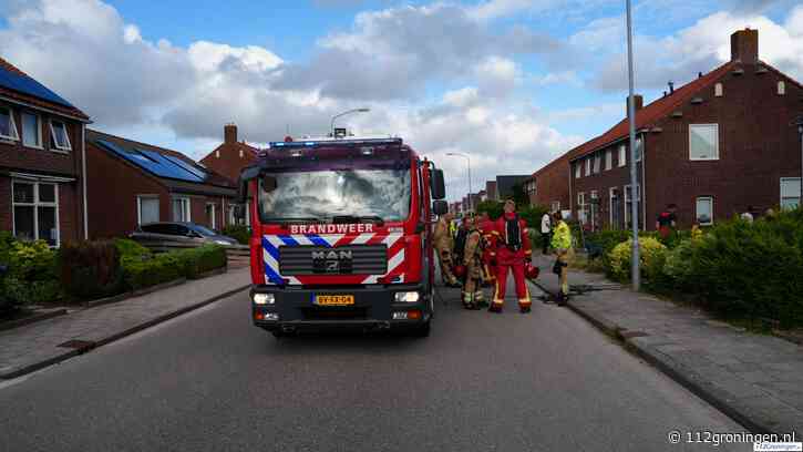 Brand in woning aan de Burgemeester van Rooyenstraat Oost in Hogezand