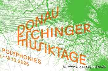 Donaueschinger Musiktage 2026 unter dem Titel "polyphonies"