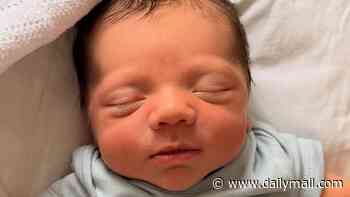 Gladiators star Steel shares sweet snaps of his new baby Otis and reveals he's 'honoured' his late son Leo with his newborn's middle name