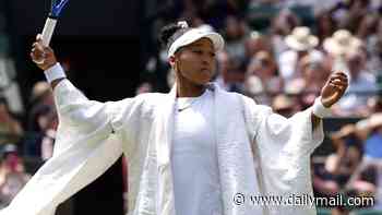 Naomi Osaka back in her full kimono as part of her traditional Japanese dress-inspired Wimbledon walk-on look - as Grand Slam star sparks catwalk copycats on both sides of the draw