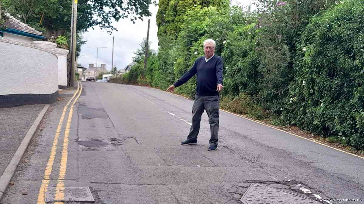 Welsh road 'like Swiss cheese' so bad drivers are afraid to use it