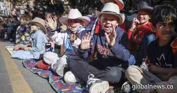 Olympians trade skis and skates for hats and boots in Calgary Stampede parade