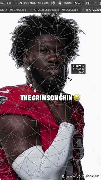 We edited our players photos and DMed them to see if they notice 🤣 #atlantafalcons