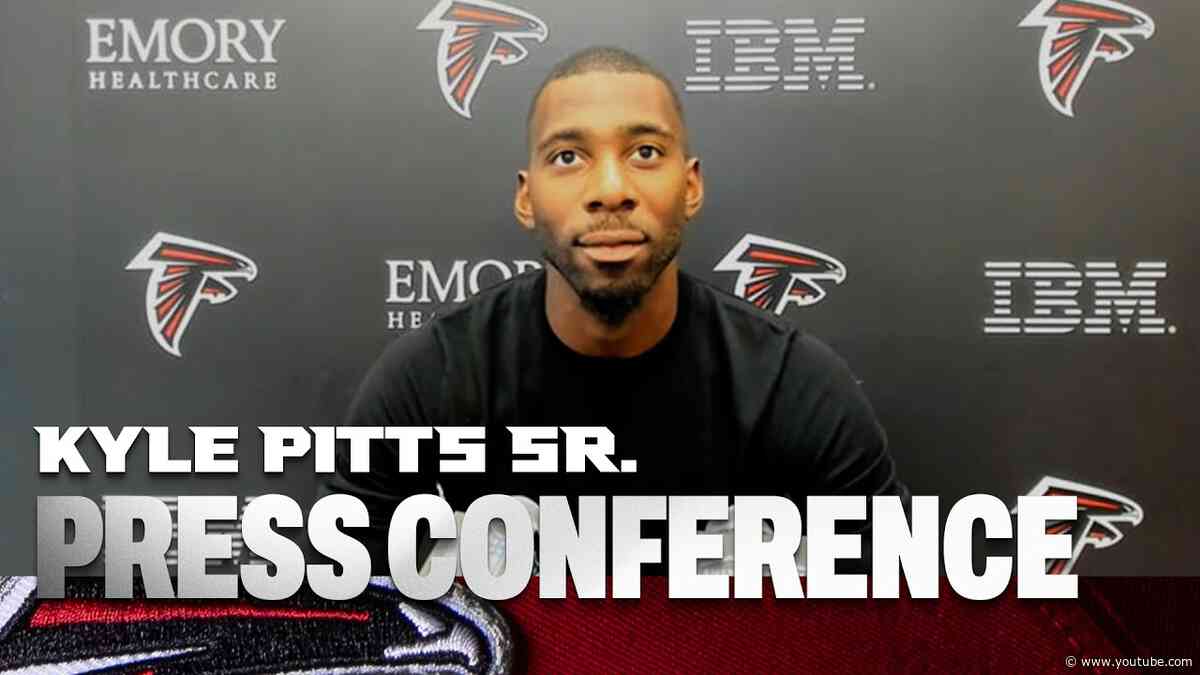 Kyle Pitts Sr. speaks to the media on Atlanta Falcons contract extension | Press Conference
