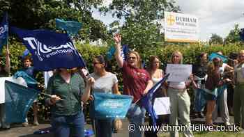 Emergency protest held following the sudden closure of Durham High School after 142 years