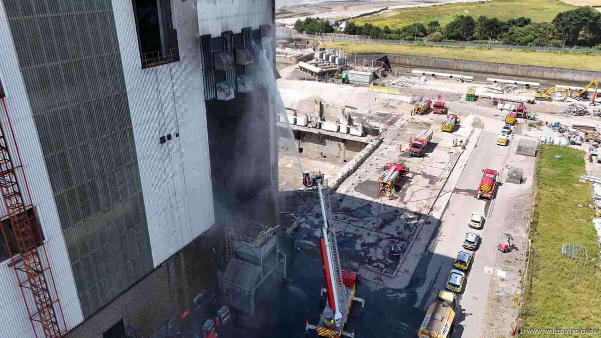 Latest on blaze that tore through Aberthaw Power Station as fire service issues statement