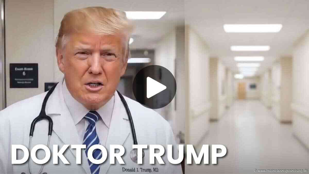 Doktor Trump diagnostiziert prominente Kritiker in bizarrem KI-Video