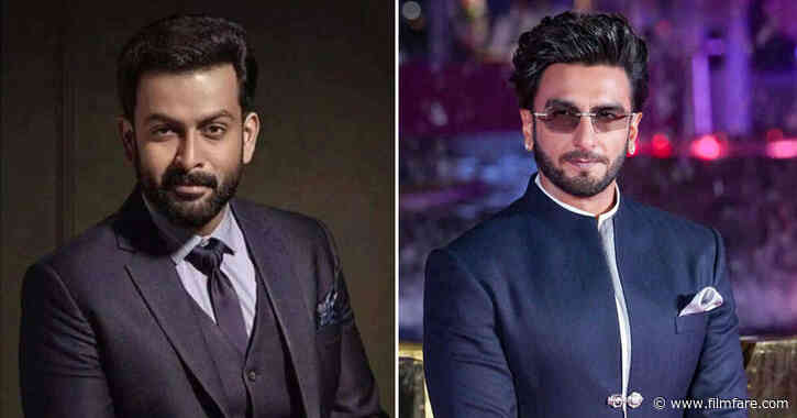 Prithviraj Sukumaran Reveals His Favourite Ranveer Singh Performance