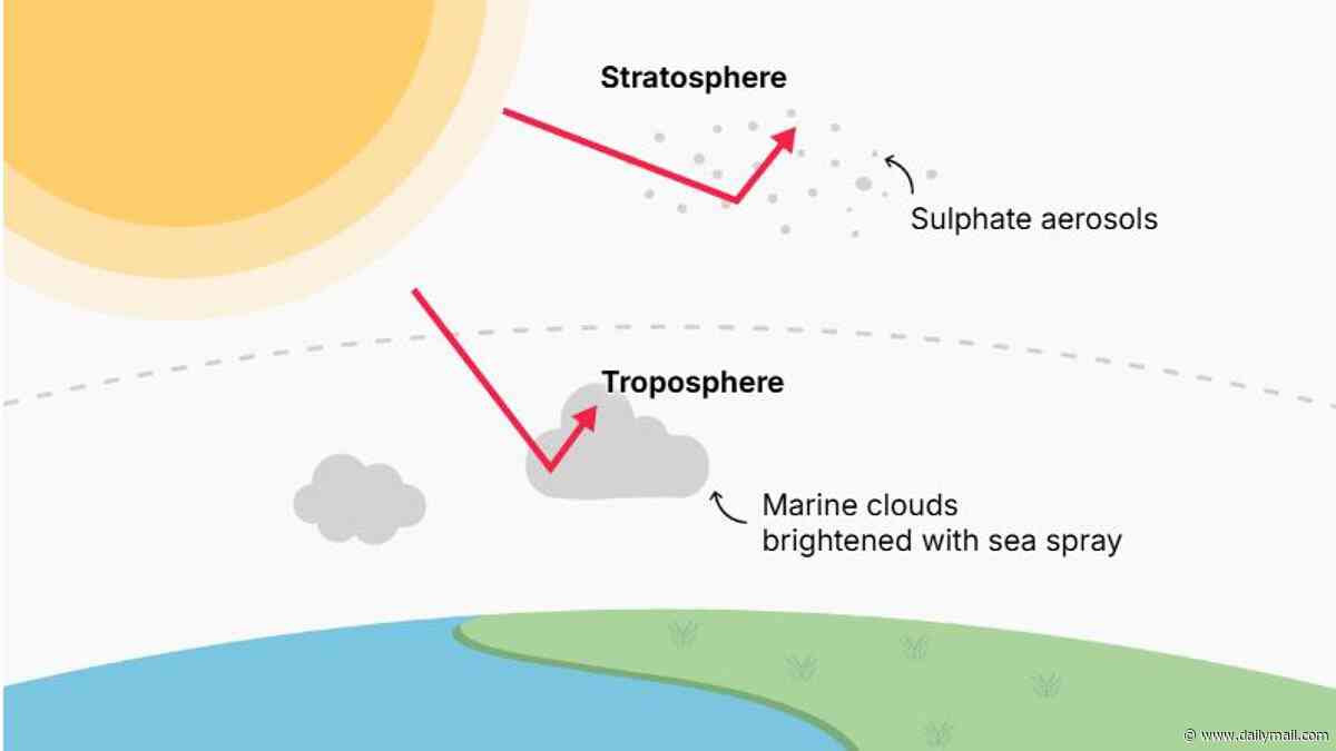Controversial plan to dim the sun could choke airlines with clouds of 'hazardous' sulphuric acid, putting passengers and crews at risk
