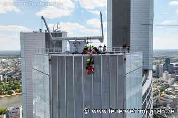 Feuerwehr rettet Arbeiter in 240 Metern Höhe